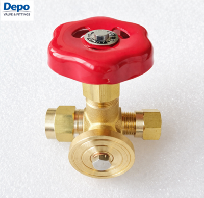 Injap Jarum Tolok Tekanan Kawal dengan bebibir